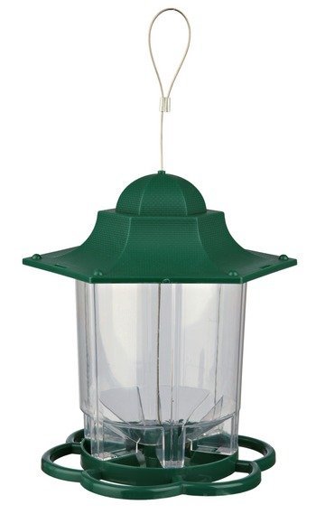 Venkovní zahradní plastové krmítko LUCERNA 1,4 l/22 cm