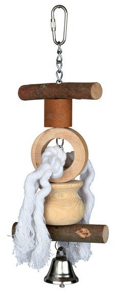 Trixie Natural Living přírodní hračka se zvonkem 20 cm