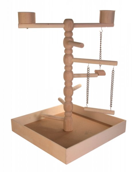 Trixie Dřevěné hřiště pro papoušky 41x55x41 cm