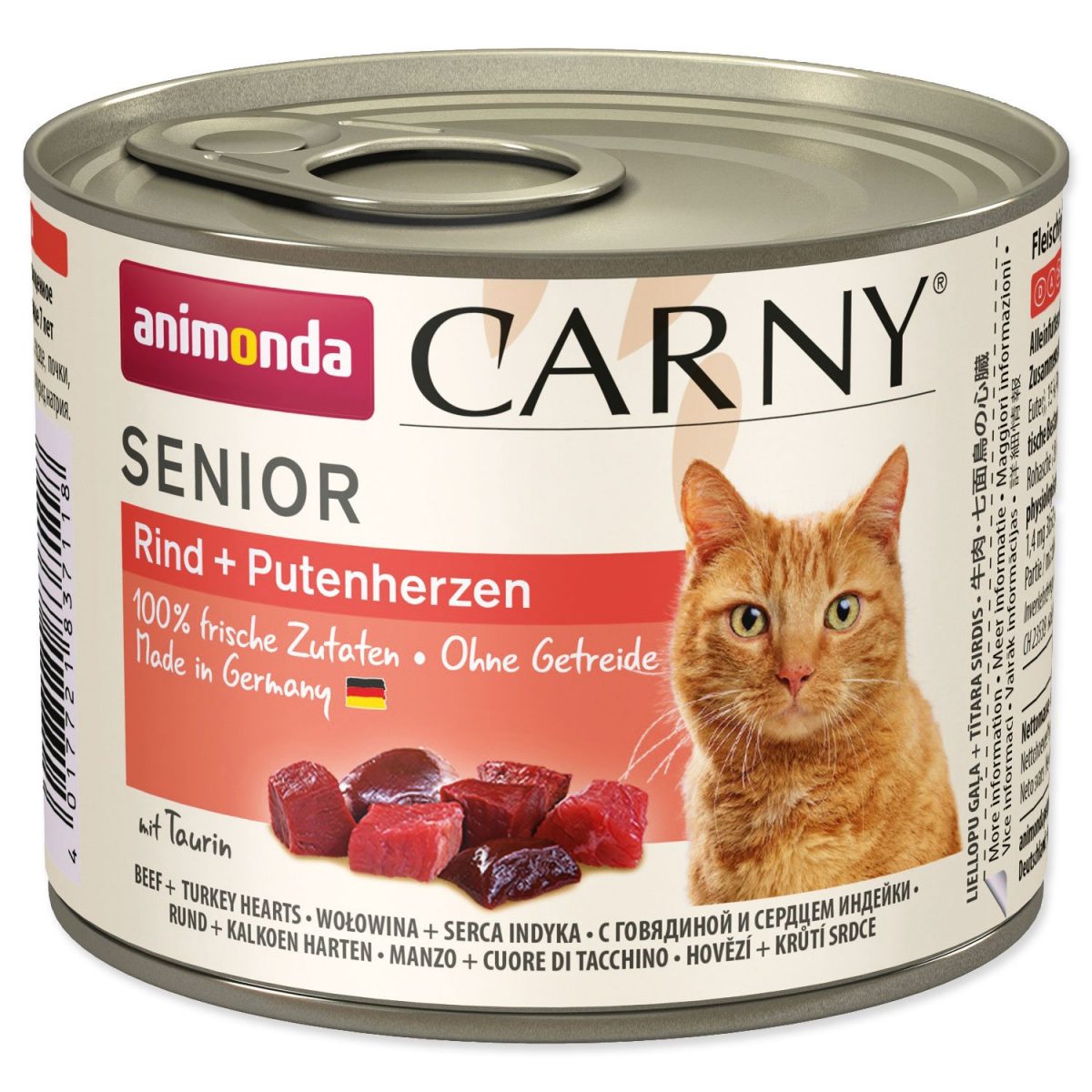 ANIMONDA konzerva CARNY Senior - hovězí + krůtí srdce 200g