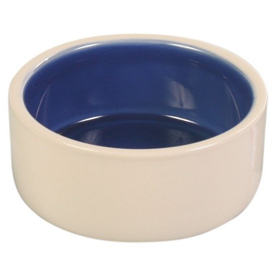 Trixie Keramická miska malá 0,35 l, 12 cm krémová/modrá