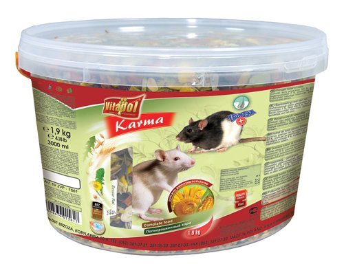 VITAPOL-základní krmivo pro potkany kbelík 3l/1,9 kg