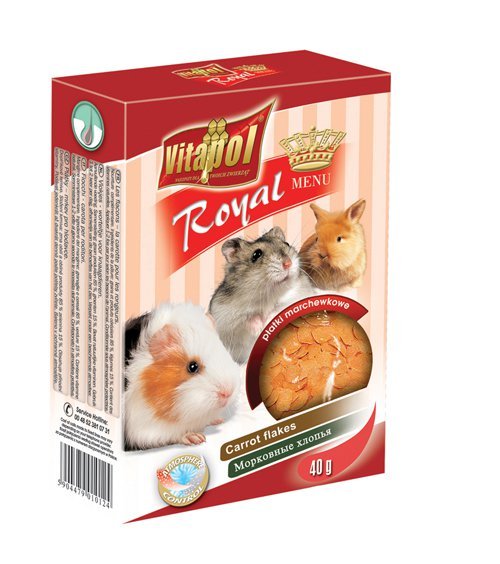 VITAPOL- MENU plátky mrkve pro hlodavce 40 g