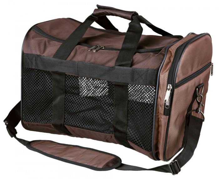 Taška DeLuxe SAMIRA 52x32x31cm max. do 12kg - hnědo/béžová