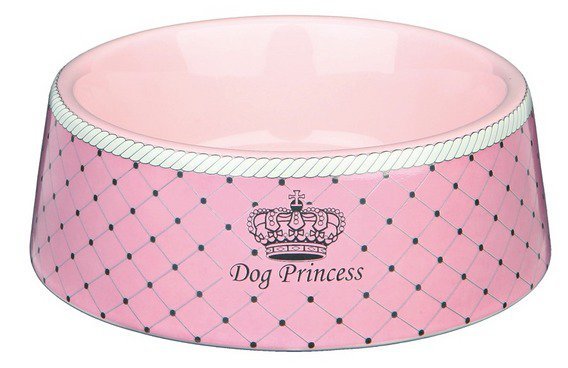 DOG PRINCESS - keramická miska růžová 0,18 l/12 cm