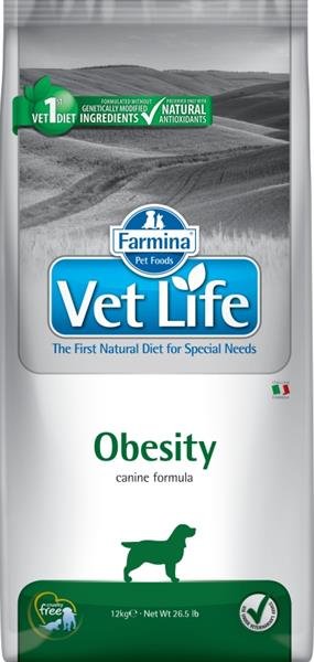 Vet Life Natural Canine Dry Obesity 12kg