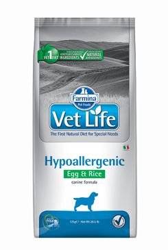 Vet Life Dog Hypo Egg & Rice natural 12 kg