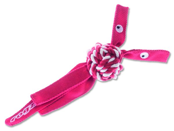 Hračka pes COWBOYZ provazová S červená 25cm Rogz