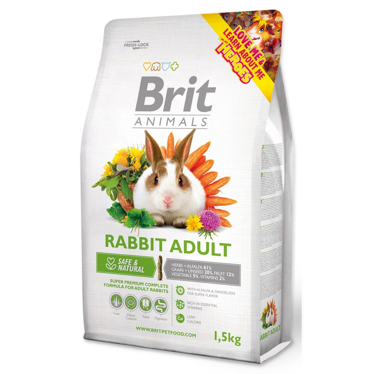 Brit Animals Rabbit Adult Complete 1,5kg