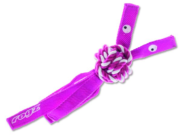 Hračka pes COWBOYZ provazová S růžová 25cm Rogz