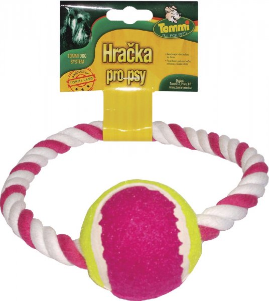 Bavlněný kruh s tenisákem 16cm