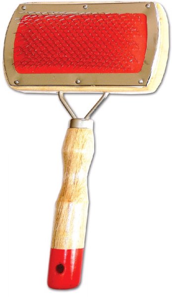 TOMMI Kartáč pro psy jednostranný, drátky, dřevo