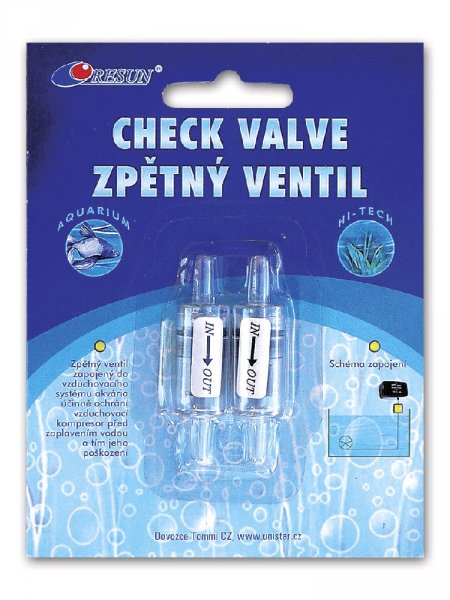 UnionStar - Zpětný ventil na kartě, 2ks