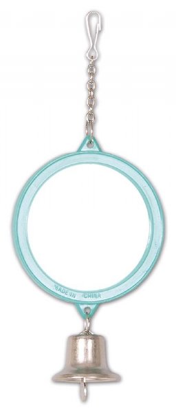 Hračka pro exoty Zrcátko kulaté se zvonkem 12cm