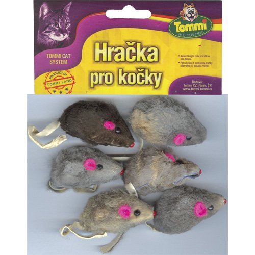 Myška malá mix, 6x 5cm