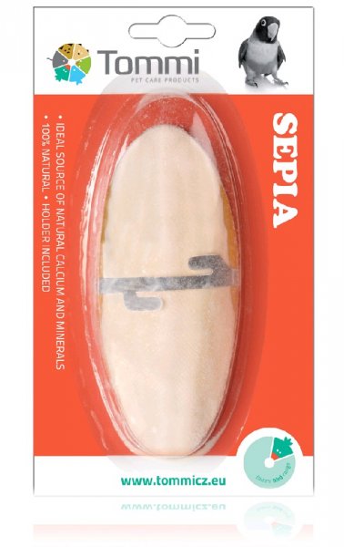 Sépiová kost na kartě 12 cm