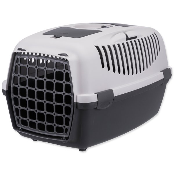 Transportní box CAPRI III 40x38x61cm (max. 12kg) - světle šedá/tmavě šedá