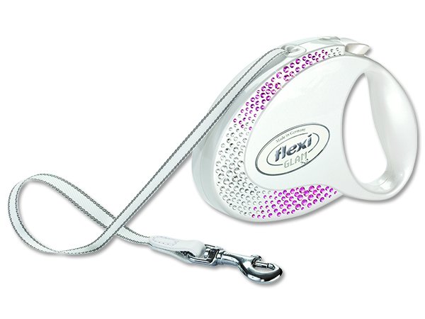 Vodítko Flexi Glam M Compos.perl.bí