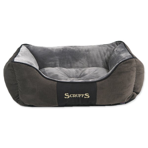 Pelíšek SCRUFFS Chester Box Bed šedý S 50 x 40 cm