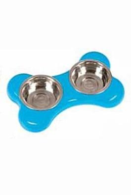 Miska nerez KOST 2x500ml/36x22x8cm/ modrá KAR