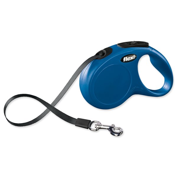 Vodítko FLEXI Classic NEW S pásek 5m/15kg modrá