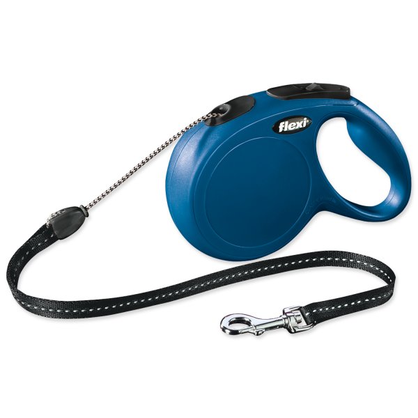 Vodítko FLEXI Classic NEW M lanko 8m/20kg modrá