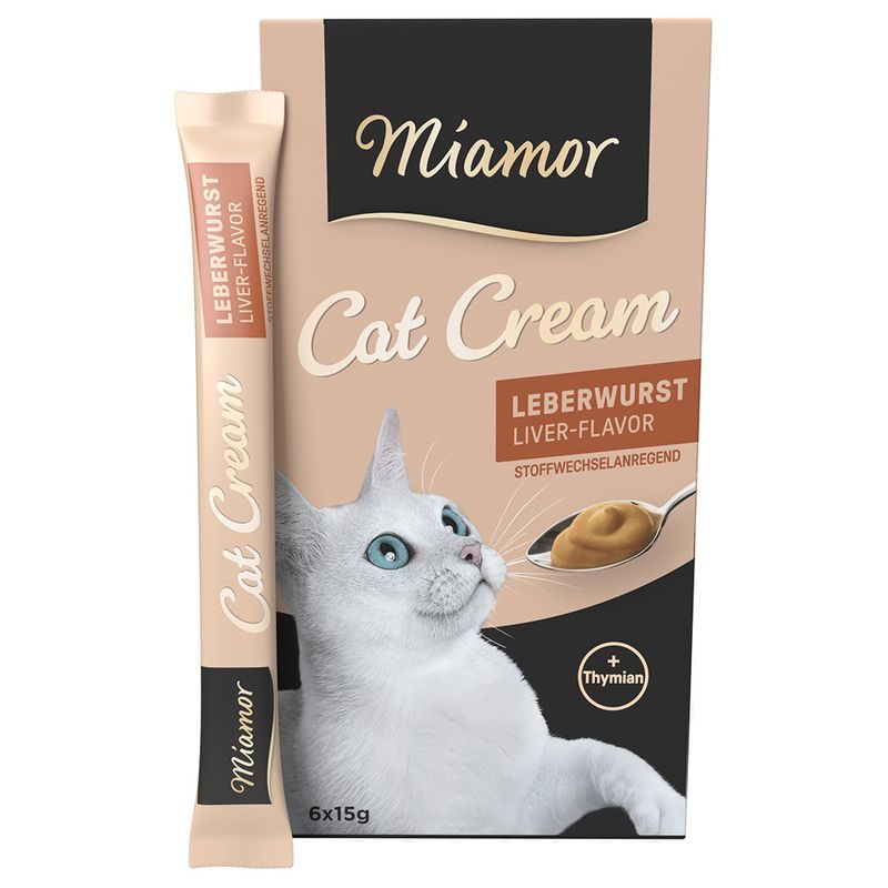 Miamor Cat Snack Cream  Liver 6x15g
