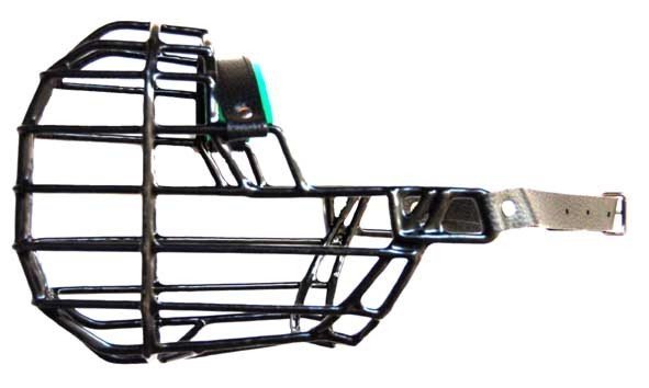 Náhubek kovový Německý ovčák - sport - fena, chrom 120 x 140 x 100 mm