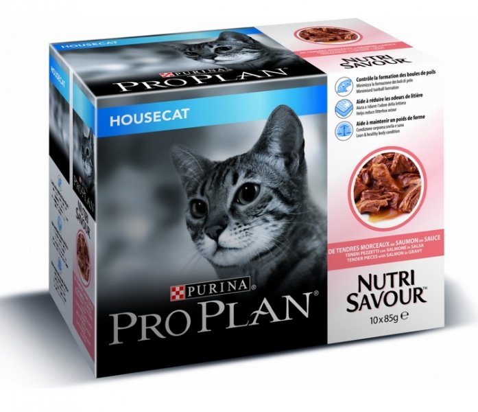 PRO PLAN CAT HOUSECAT Losos kapsička 10x85g