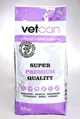 Vetcan Adult Lamb&Rice 15kg