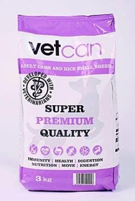 Vetcan Adult Lamb&Rice Small Breed 3kg