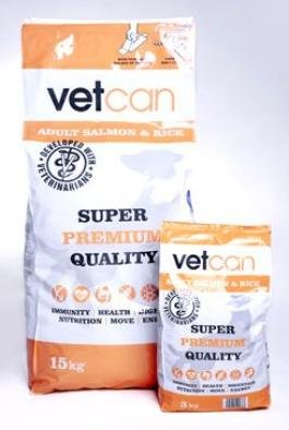 Vetcan Adult Salmon&Rice 15kg