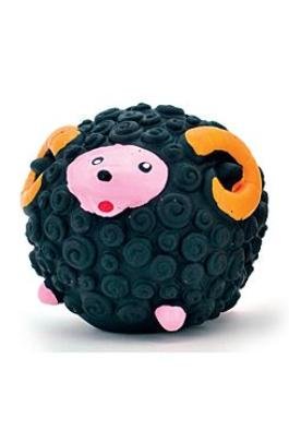Hračka Pes Latex Ovečka Sheep in Ball, Černá, 7cm Lill