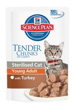 Hill´s Feline kapsa Adult Young Sterilised Turkey 85g