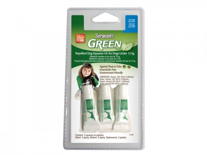 Sergeanťs Green spot on pro psy do 12kg  1x 2,5ml