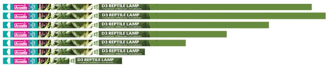 Arcadia D3 Forest Reptile Lamp 6.0 UVB T8 18W 60cm/26mm