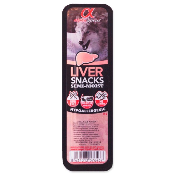 Alpha Spirit Dog Liver Snacks 35 g