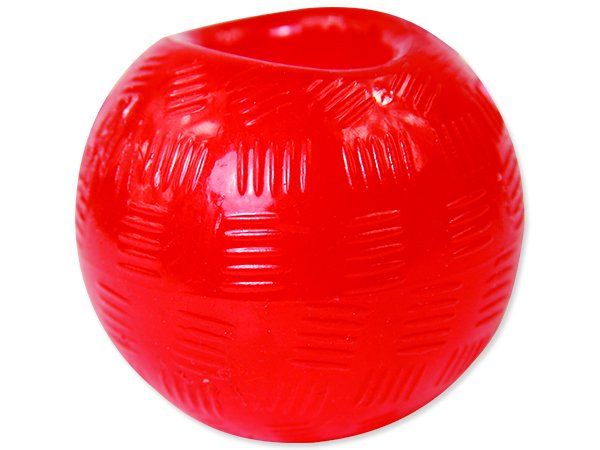 Hračka DOG FANTASY míček gumový červený 8,9 cm