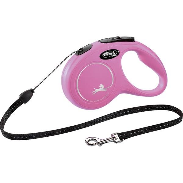 Flexi New Classic S šňůra 5 m  - růžová