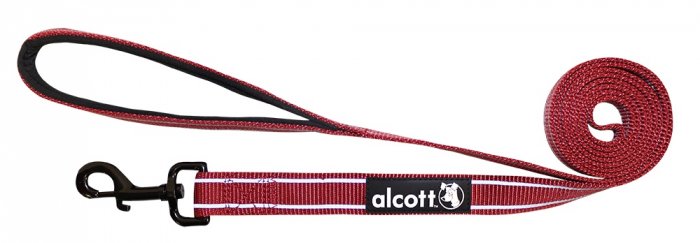 Vodítko Alcott reflexní červená S 183cm/16mm