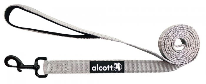 Vodítko Alcott reflexní šedá S 183cm/16mm