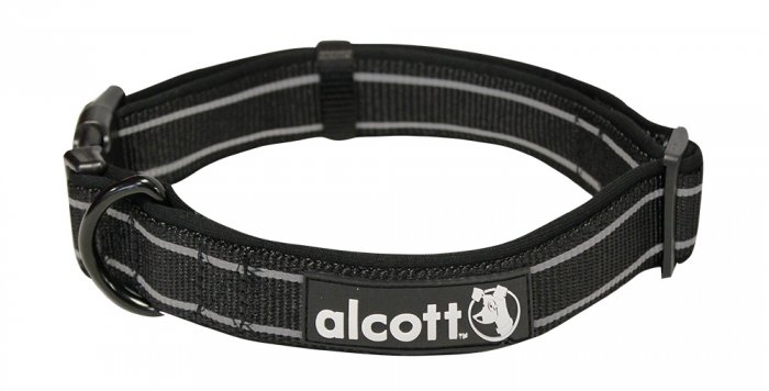 Obojek Alcott reflexní černá S 25-35cm