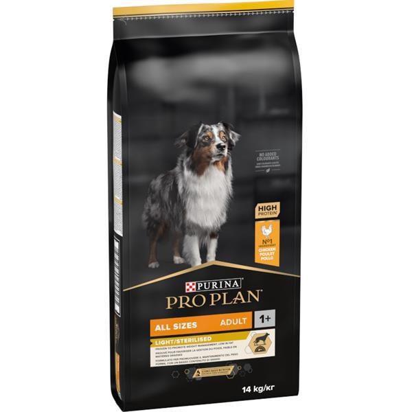 PURINA PRO PLAN ALL SIZE ADULT Light/Sterilised 14kg