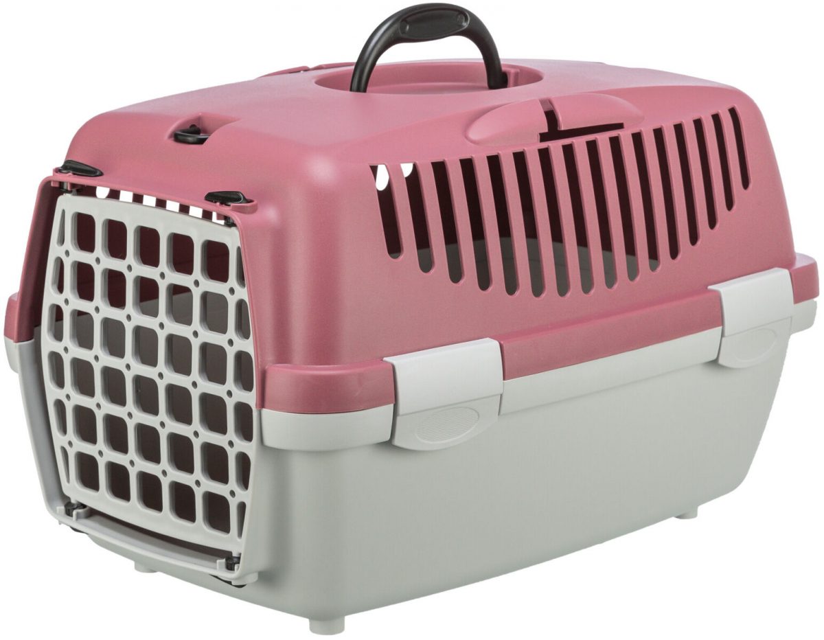Transportní box CAPRI I. 32x31x48cm max.do 6kg,  - světlešedá/antická růžová
