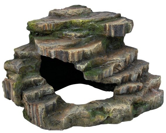 Rohová skála s jeskyní - pouštní prales  24 × 19 × 25 cm