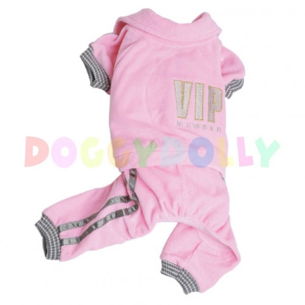 Teplákovka Doggydolly VIP růžová L