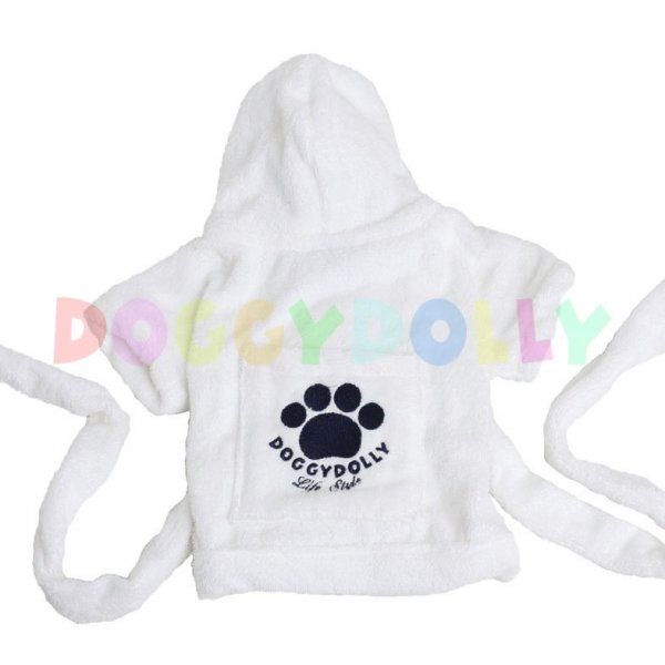 Župan Doggydolly bílý XS