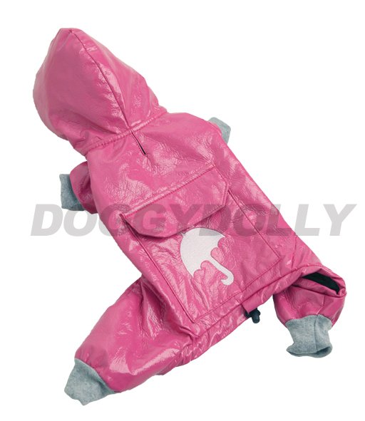 Lehká pláštěnka Doggydolly tmavě růžová XXL
