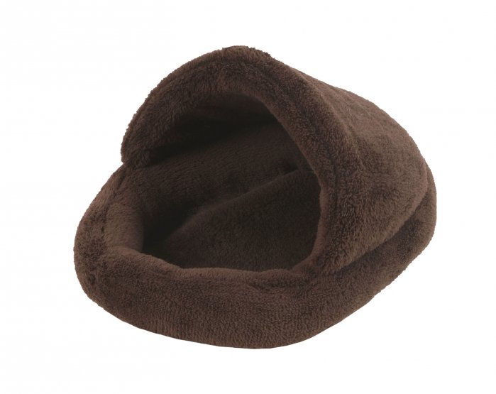 O´LALA PETS Pelíšek pro hlodavce Papuče 26x34cm A21 hnědá