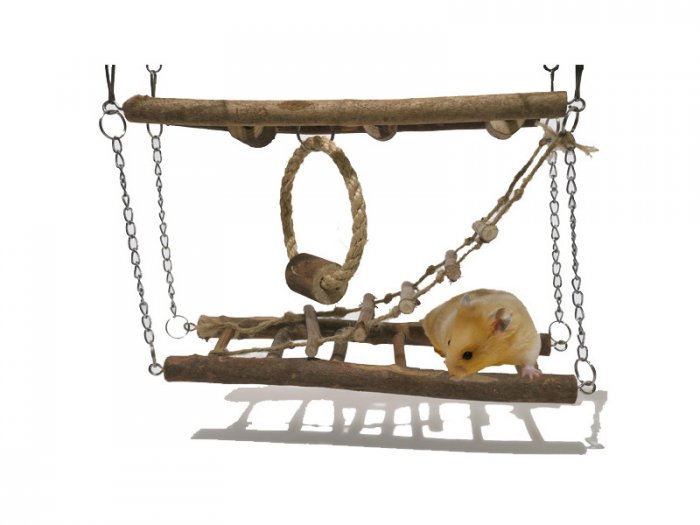 Hračka hlod. dřevo Prolézačka závěsná Rosewood 27 x 8 x 29 cm